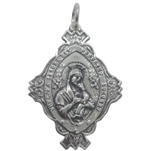 Medalla Virgen del Perpetuo Socorro y Corazón de Jesús ref.1247
