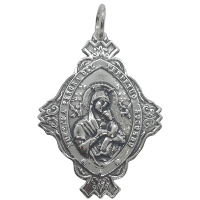 Medalla Virgen del Perpetuo Socorro y Corazón de Jesús ref.1247
