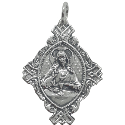 Medalla Virgen del Perpetuo Socorro y Corazón de Jesús ref.1247