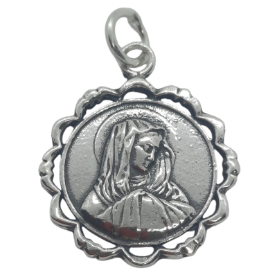 Medalla Virgen María redonda ref.12202