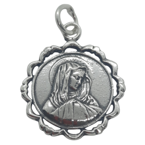 Medalla Virgen María redonda ref.12202