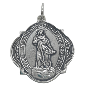 Medalla Virgen de la Purísima / Corazon de Jesus ref.12326