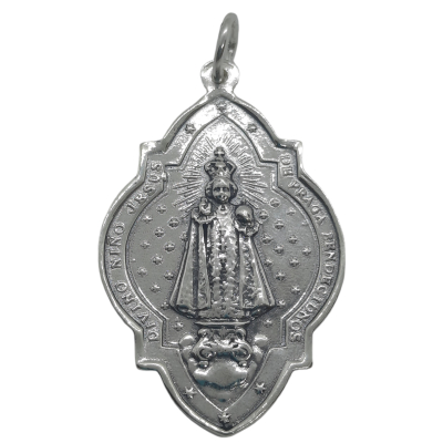 Medalla Virgen del Carmen y Niño de Praga ref.12325