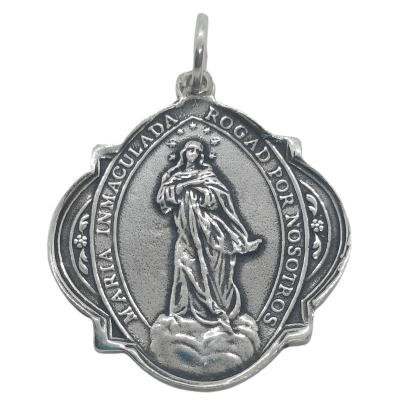 Medalla Virgen de la Purísima / Corazon de Jesus ref.12326