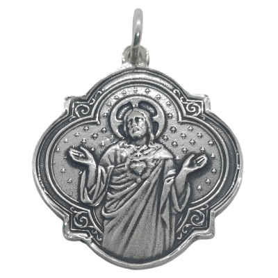 Medalla Virgen de la Purísima / Corazon de Jesus ref.12326