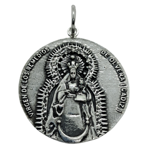 Medalla Virgen de los Remedios redonda ref.12507